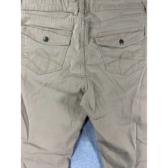 Lee Riders Bootcut Jeans‎ Women's 18 M Beige Denim Cotton Stretch 5-Pockets Zip - Picture 7 of 15